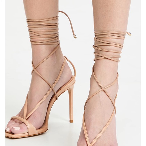 Schutz Vikki Leather Sandal Nude size 6. Worn a twice - Picture 3 of 4